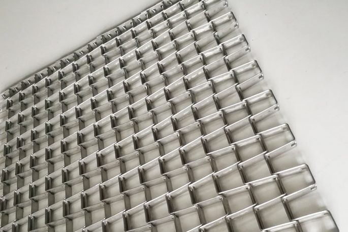 Galvanized steel conveyor belt